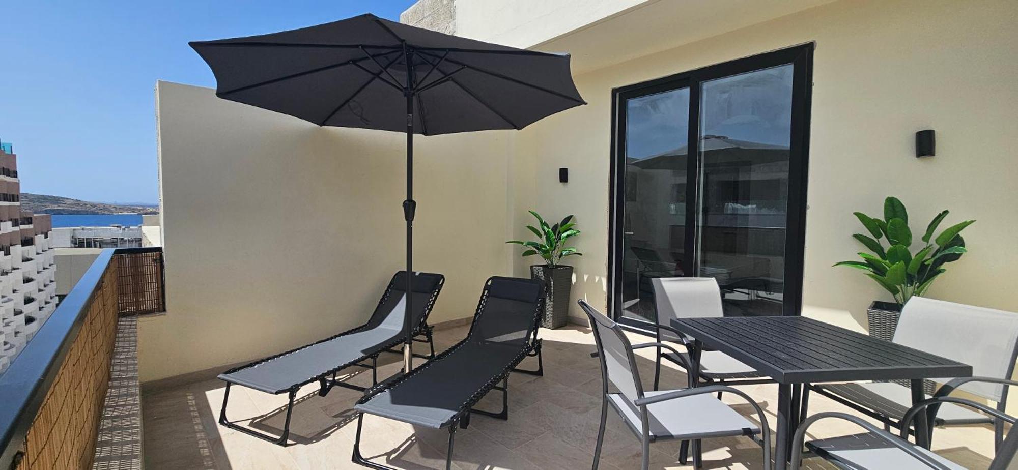 Apartament Sea Breeze Penthouse And Terrace Qawra St Paul'S Bay San Pawl il-Baħar Zewnętrze zdjęcie